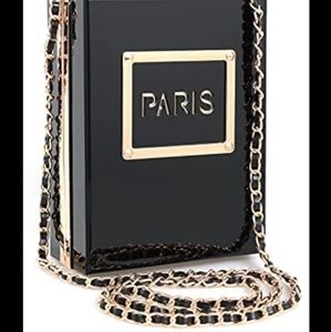 Paris black clutch 👜